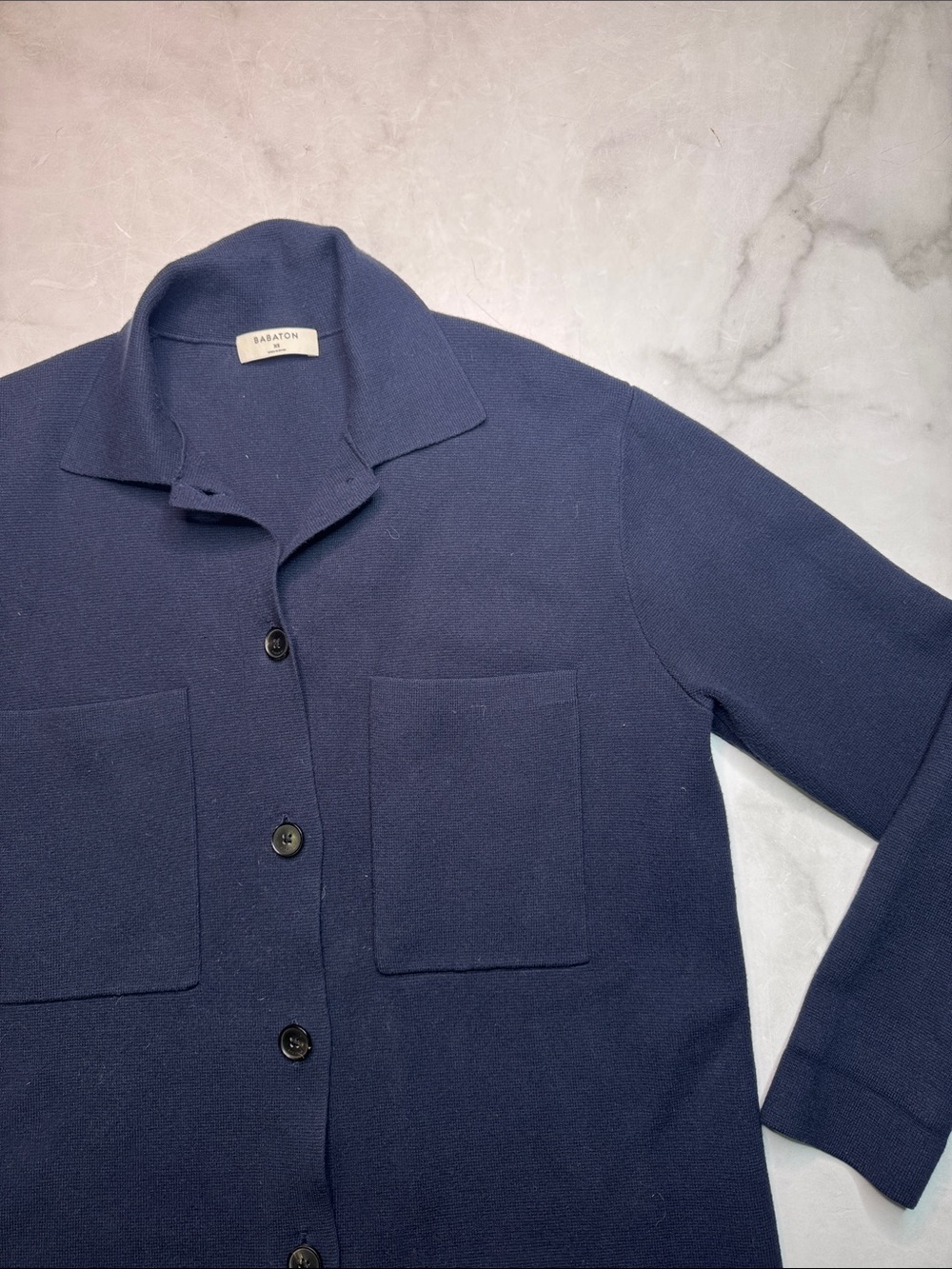 Aritzia Babaton Society Sweater Navy - Picture 5 of 6